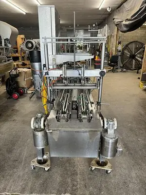 USED CONTROL GMC CUP, TUB AND TRAY FILLING AND LIDDING LINE FDS1500