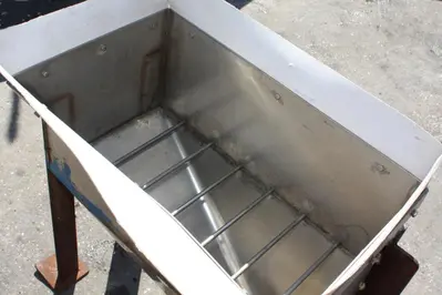 SPC7646  Miscellaneous Equipment feed chute, 12"W x 24"L x 12"D, Stainless Steel