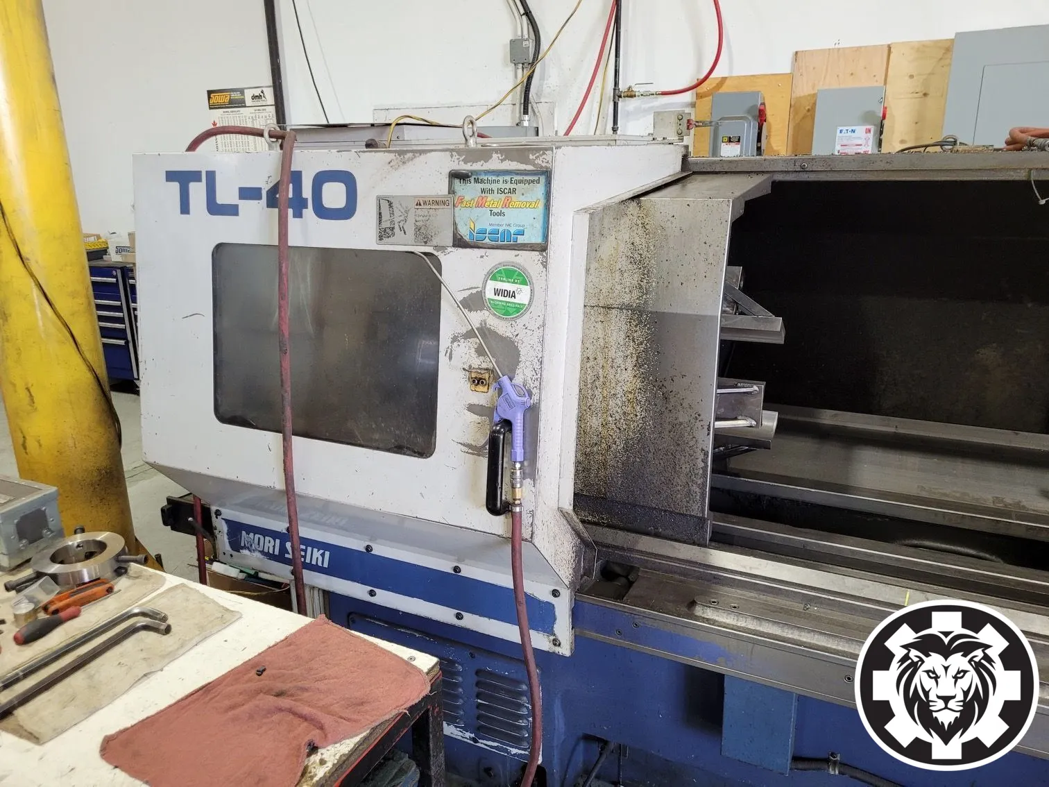 Mori Seiki TL40B CNC Flatbed Lathe, 1995 - 18" Main and Rear Chucks