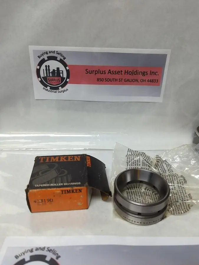 New | in-Stock TIMKEN 43319D Bearings | Surplus Asset Holdings #1202149