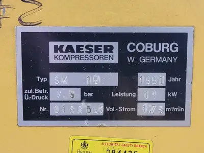 USED 1991 KAESER SK19