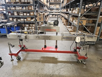 USED 1900 ACCUTEK/CHADAM 2 HEAD GRAVITY FILLER