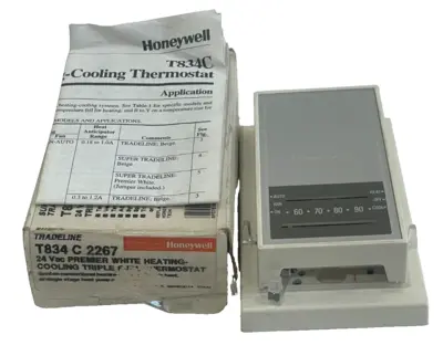 NEW HONEYWELL T834 C 2267 TRIPLE FUEL THERMOSTAT T834C2267