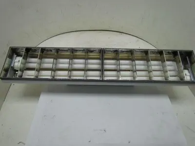 8279EWH FT40DL 2x40W Twin Tube Fluorescent Track Light Fixture Side Mount White