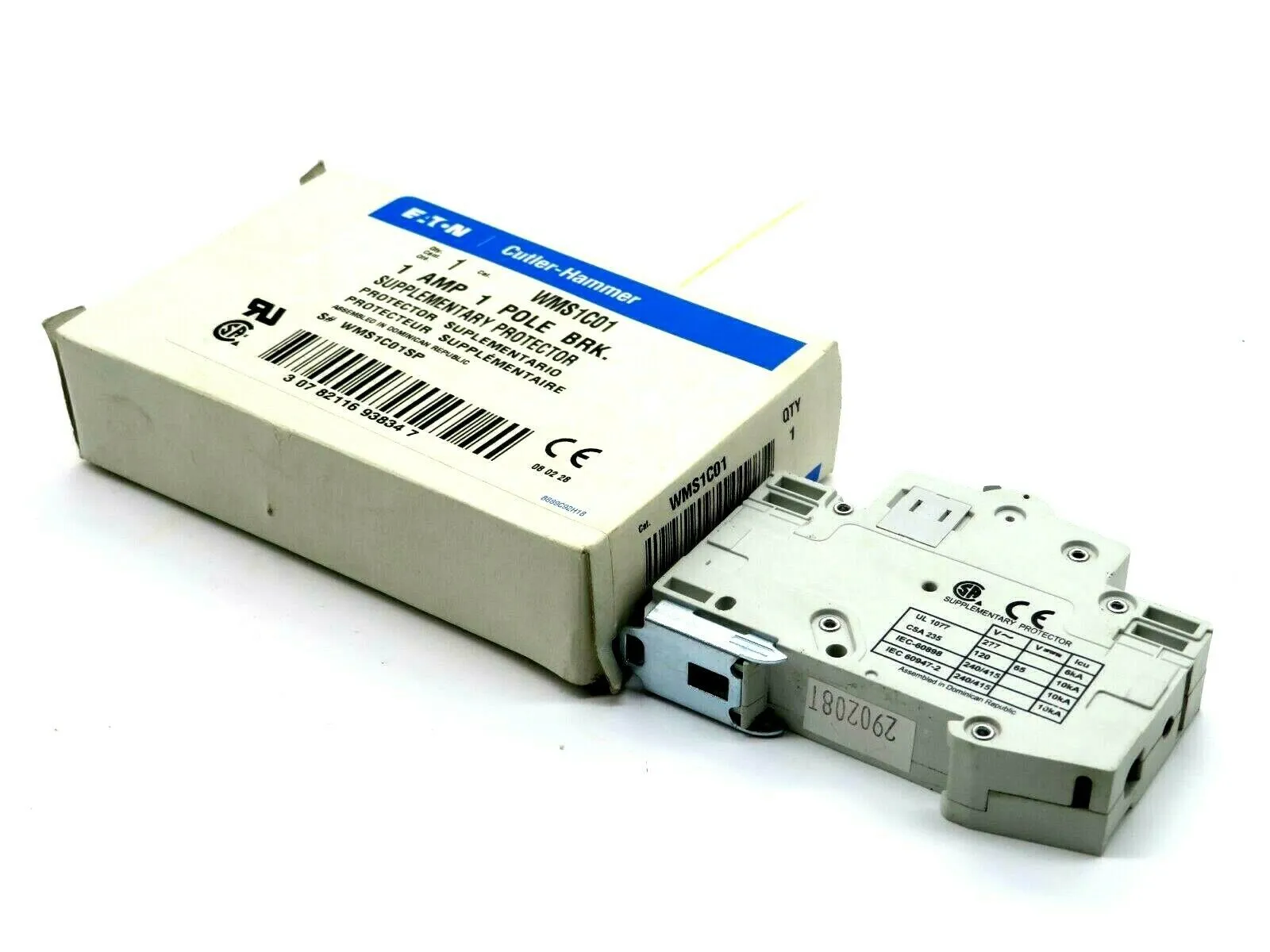 NEW CUTLER HAMMER WMS-1C01 SUPPLEMENTARY PROTECTOR WMS1C01