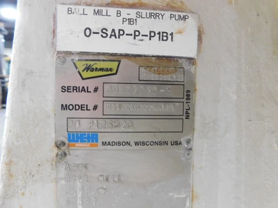 Used Warman _UNKNOWN_ Centrifugal Pumps Ohio US | Equipment Recovery Corp. #1331370