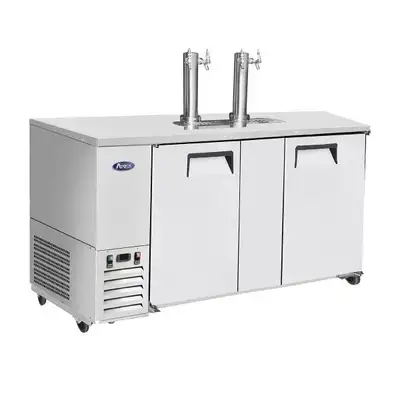 New | in-Stock Atosa New Atosa MKC68GR 68'' Keg Cooler with 2 Dual Tap Towers Beer Equipment Illinois US | Falcon Restaurant Supply #1375361