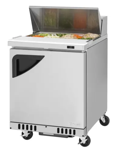 Turbo Air TST-28SD-FB-N 27 1/2" Super Deluxe Sandwich/Salad Prep Table w/ Refrigerated Base, 115v