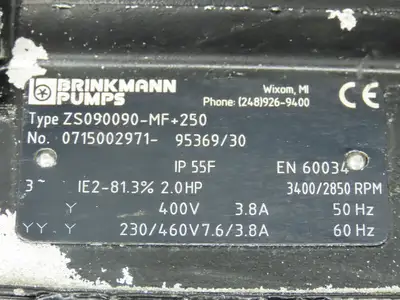 Used BRINKMANN _UNKNOWN_ Pumps Indiana US | Arrow Industrial #1408636