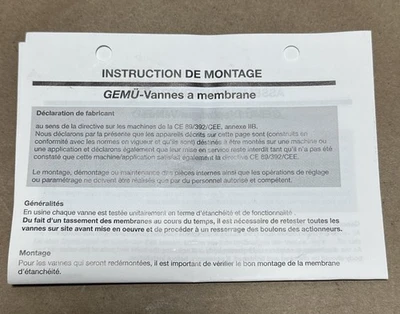 NEW Gemu 610-15D-7-1141