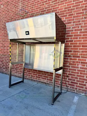 Used TERRA UNIVERSAL 2001-32-50474 STAINLESS STEEL LAMINAR FLOW HOOD 74" Fume Hoods California US | Equipment Lab #1407300