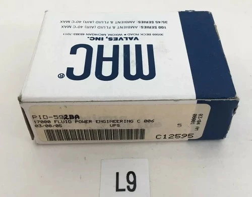 NEW MAC VALVES PID-592BA