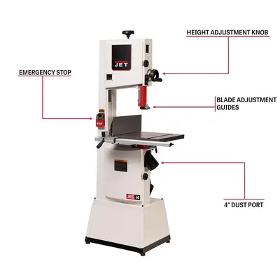 New | in-Stock JET JWBS-14SFX Vertical Band Saws Wisconsin US | John G Weber Co Inc #1566350