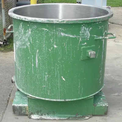 SPC6796  Mixer and Blender 125 gallon Ross change can Stainless Steel 39.25" inside diameter 31.5" inside height