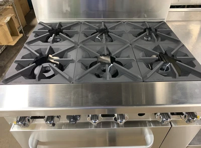 72-0324 Cook Rite AGR-6B 36″ Gas Range with Six Open Burners