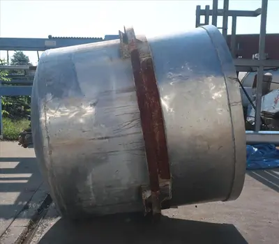 SPC8793  Tank 1350 gallon vertical tank, Stainless Steel, dish