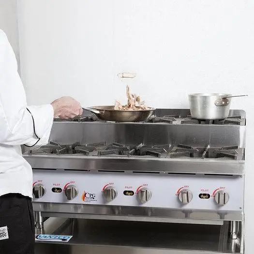 STEP UP 6 BURNER COUNTERTOP HOT PLATE - 180,000 BTU