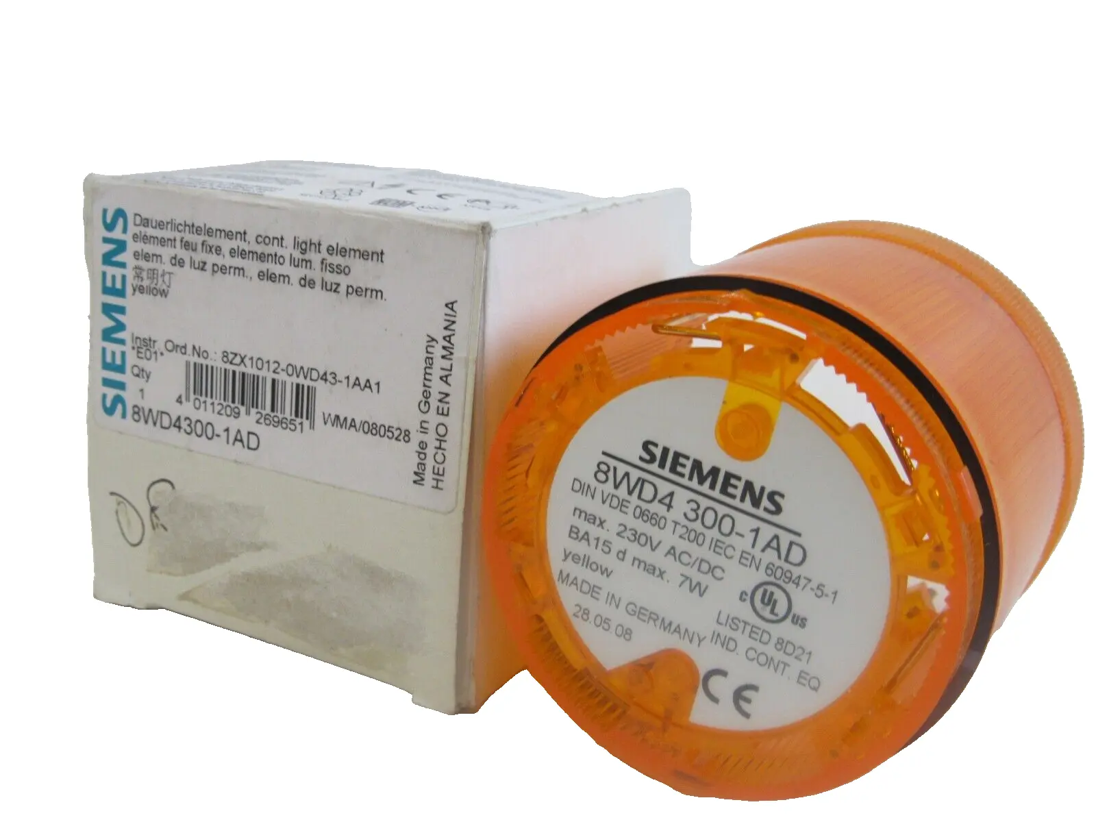 NEW SIEMENS 8WD4300-1AD LIGHT ELEMENT 8WD43001AD