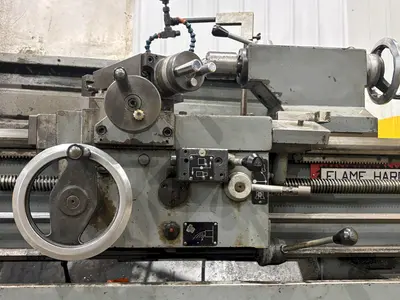 14" X 40" REPUBLIC MODEL #14 ENGINE LATHE WITH METRIC: STOCK #23667