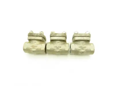 Velan W-2034B-13MY 1" Socket Weld Spring Plug Check Valve Stainless Lot of 3