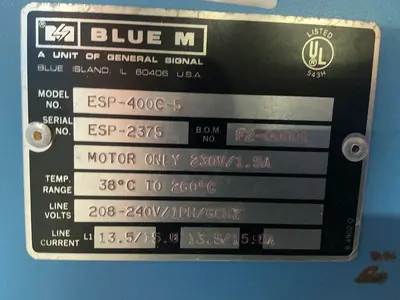 Used LINDBERG/BLUE M ESP400C5 Heat Treating Units Ohio US | HGR 24 #1446153