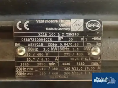 USED Pfeiffer Vacuum Pfeiffer Vacuum Pump Skid with Booster, 123 CFM