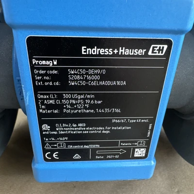 NEW Endress+Hauser 5W4C80-DEH9/0