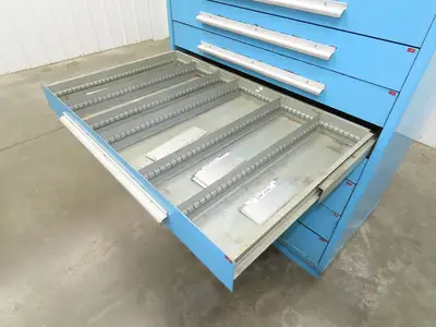 Nu-Era Modular Tool Storage Cabinet 10 Drawer 45x28x61" Stanley Vidmar Lista