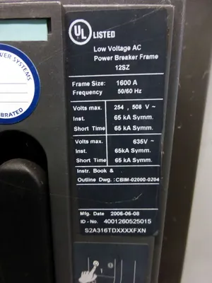 Siemens WL Switchgear, 480V, 7-Section, 4000/1600A Breakers