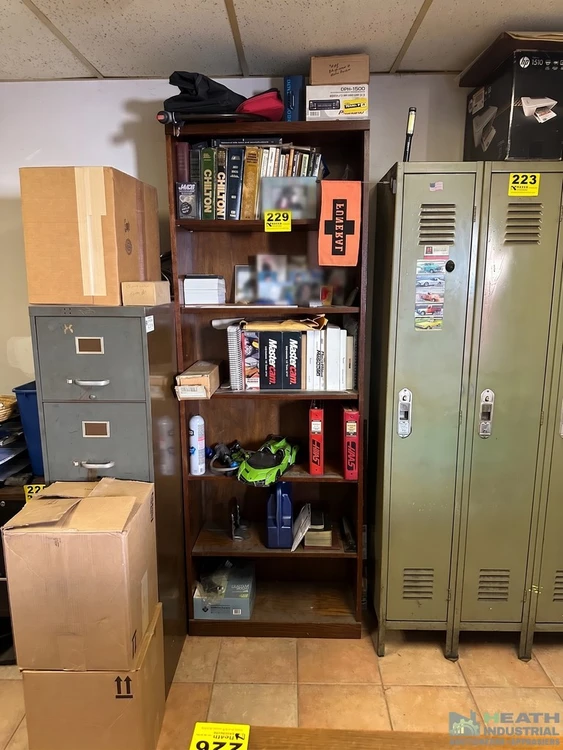 Used _UNKNOWN_ WOOD SHELVING UNIT NO CONTENTS Racks/Shelving Illinois US | Heath Industrial Auction Services #1420025