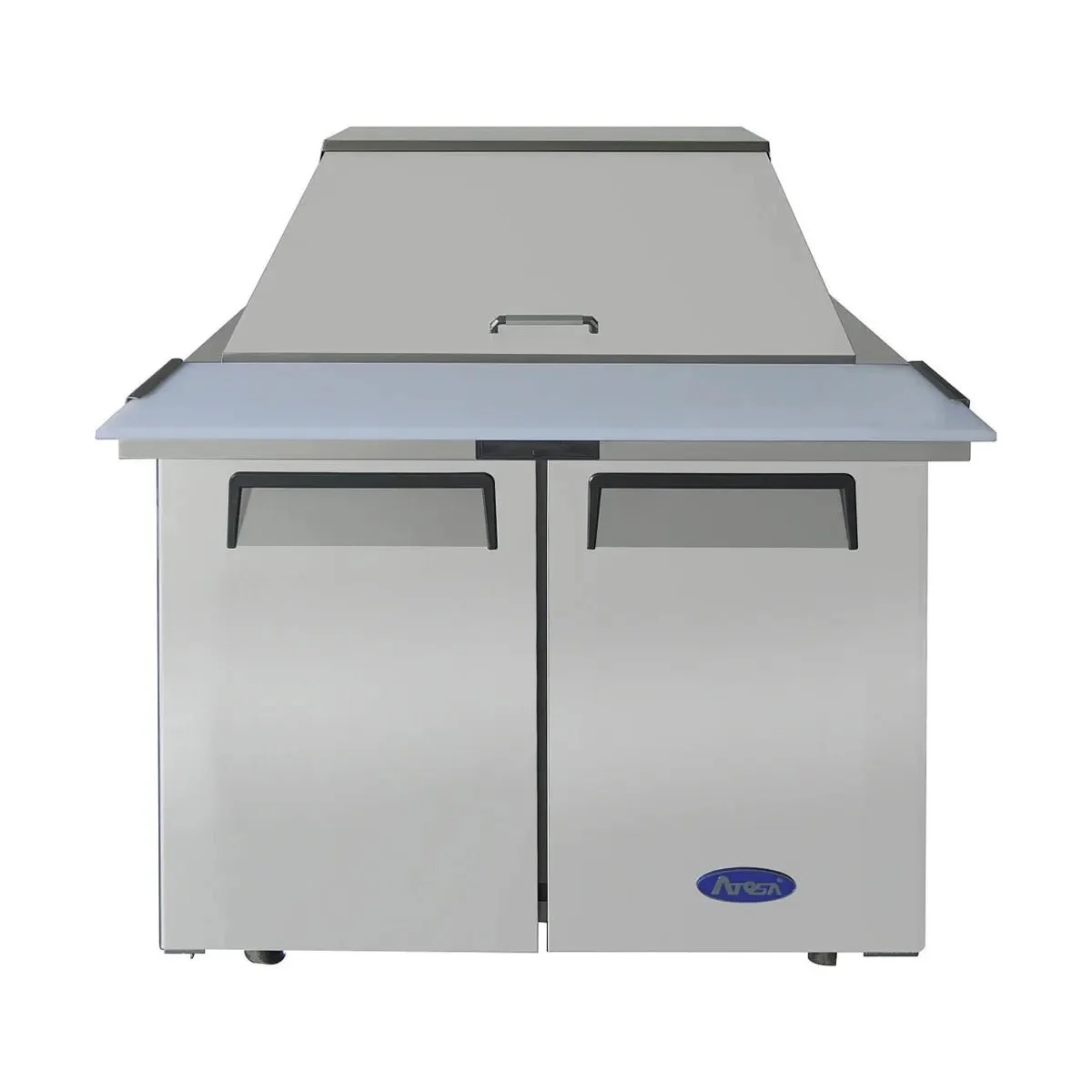 New | in-Stock Atosa New Atosa MSF3615GR 36" Mega Top Sandwich Prep. Table with (15) 6" Deep Poly Pans Food Prep Tables Illinois US | Falcon Restaurant Supply #1375357