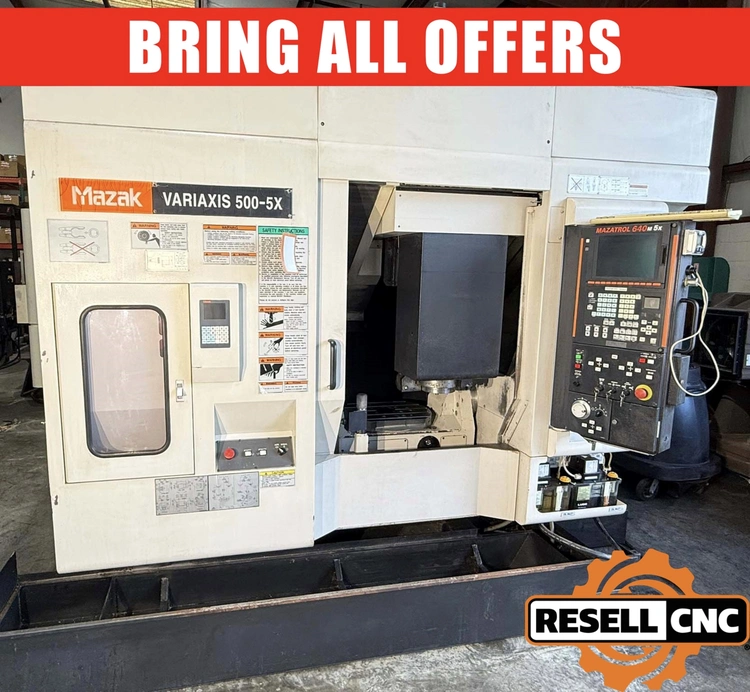 Used 2006 Mazak Variaxis 500-5X Vertical Machining Centers (5-Axis or More) Florida US | Resell CNC #206431