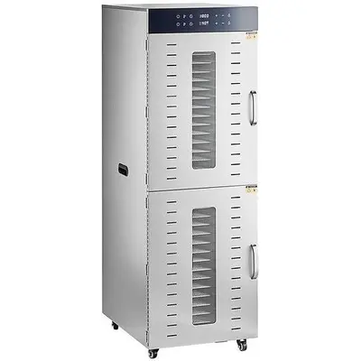 32 Tray Stainless Steel Food Dehydrator with Glass Doors - 220V, 3000W