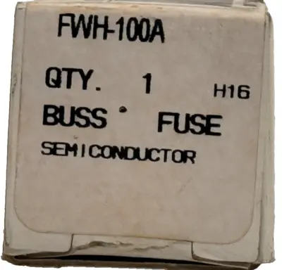 NEW BUSSMANN FWH-100A