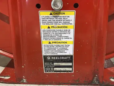 Used Reelcraft Spring-Return Dual-Pedestal Hose Reel Material Handling (misc) Michigan US | Maverick Industrial Sales #1395465