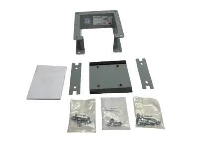 USED HOFFMAN NIPPLE LAY-IN HINGED-COVER GRAY 6" X 6" X 3" 19950