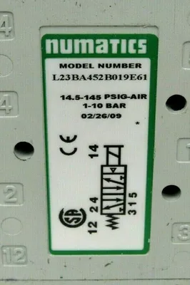 NEW NUMATICS L23BA452B019E61 SOLENOID VALVE