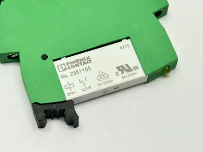 PLC-BSC-24DC/21, 2966016, 2961105 | Phoenix Contact PLC-BSC-24DC/21 Relay Base 2966016 w/ 2961105 Relay LOT OF 2 - Used