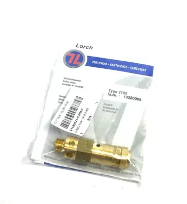 New | in-Stock Lorch Safety Valve Type 2108 21180621-0.8BAR, L-SVL-gepr.-1/4-0,8-MS Valves/Fittings Michigan US | Maverick Industrial Sales #1461074