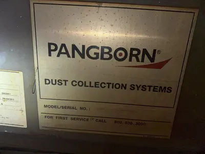 15 HP PANGBORN MODEL #PC02-8 DUST COLLECTOR: STOCK #22342