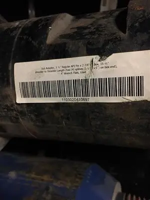 Used AFTERMARKET 1103020410697 - SUB ADAPTER 3-1/2" REGULAR API X 2-7/8" BOX Arbors & Adapters Pennsylvania US | East West Machinery & Drilling #1416374