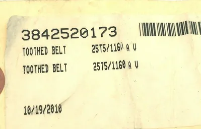 USED BOSCH REXROTH TOOTHED BELT 25T5/1160 AV