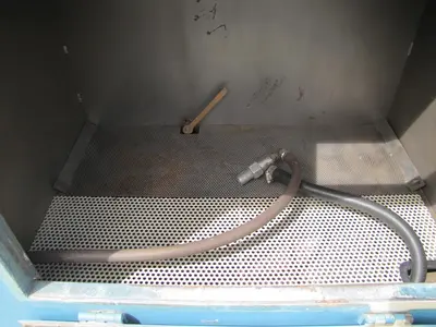 Process Systems Sand Blast Blasting Cabinet with Dust Bag Collector New Gloves