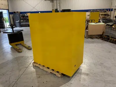 USED JUSTRITE 59"LX34"DX65"H, 110G, 416L CAPACITY FLAMMABLE STORAGE CABINET