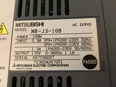 USED MITSUBISHI ELECTRIC MR-J3-10B