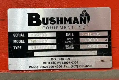 USED 2005 BUSHMAN MR5600