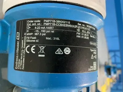 Used 2024 ENDRESS+HAUSER PMP71B38NX0/115 Pressure Transmitters Ohio US | HGR 24 #1474831