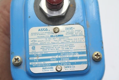 Used ASCO WPIS8003A300 Solenoid Valves California US | Davliegogo LLC #1707493