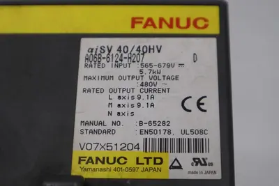 Fanuc Servo Amplifier Module A06B-6124-H207 Series D STOCK 106B
