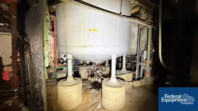USED Pfaudler 4,000 Gal Pfaudler Glass Lined Reactor, 100/90#